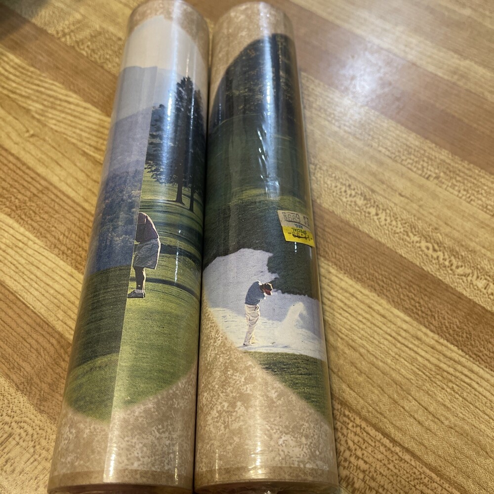 Brewster Easy Walls Golf Vinyl Wall Wallpaper Border 2 Rolls Unopened Golfing
